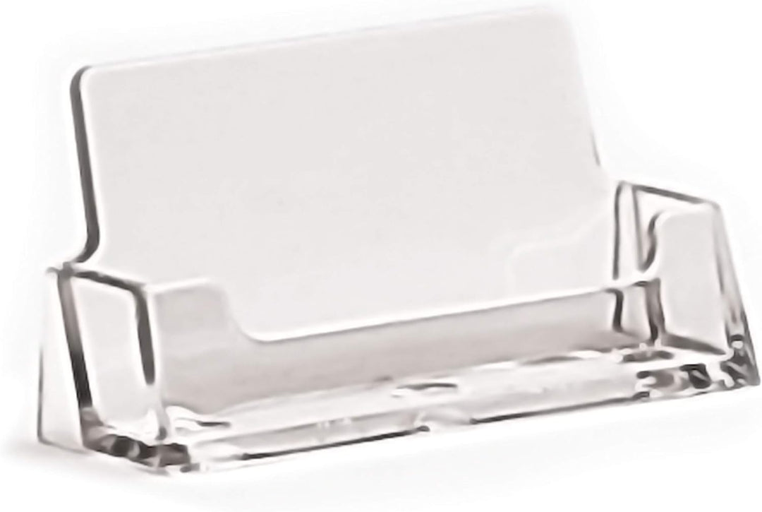 50 Stück taymar Visitenkartenhalter im DIN A8 Querformat (85 × 55 mm), transparent 50 Stück 1 Fach,
