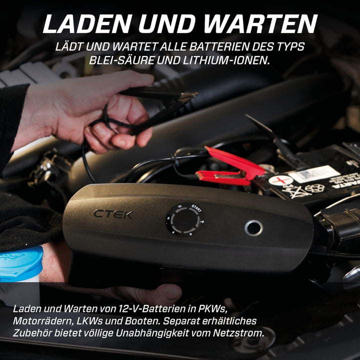 CTEK CS FREE - PORTABLES BATTERIELADE- UND WARTUNGSGERÄT MIT ADAPTIVE BOOST TECHNOLOGIE,