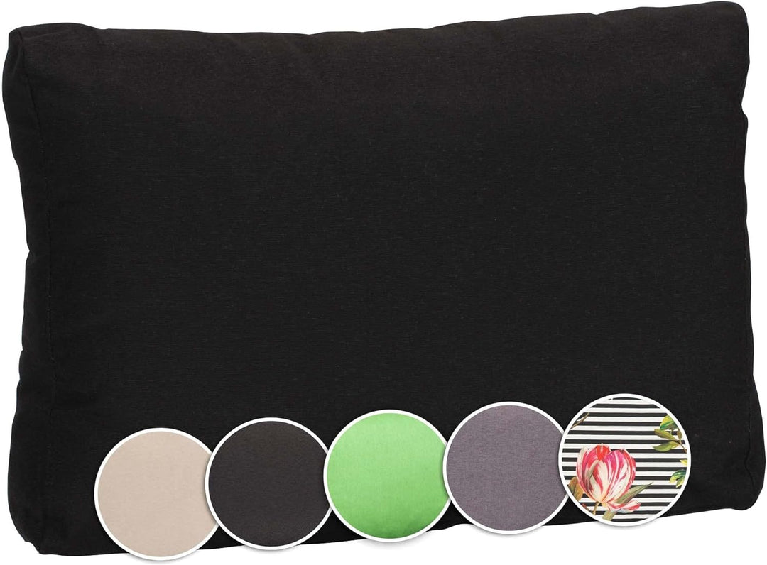 Beo Premium Palettenkissen Rückenkissen 60x40 cm | Made in EU | Outdoor Polster mit abnehmbarem Bezu