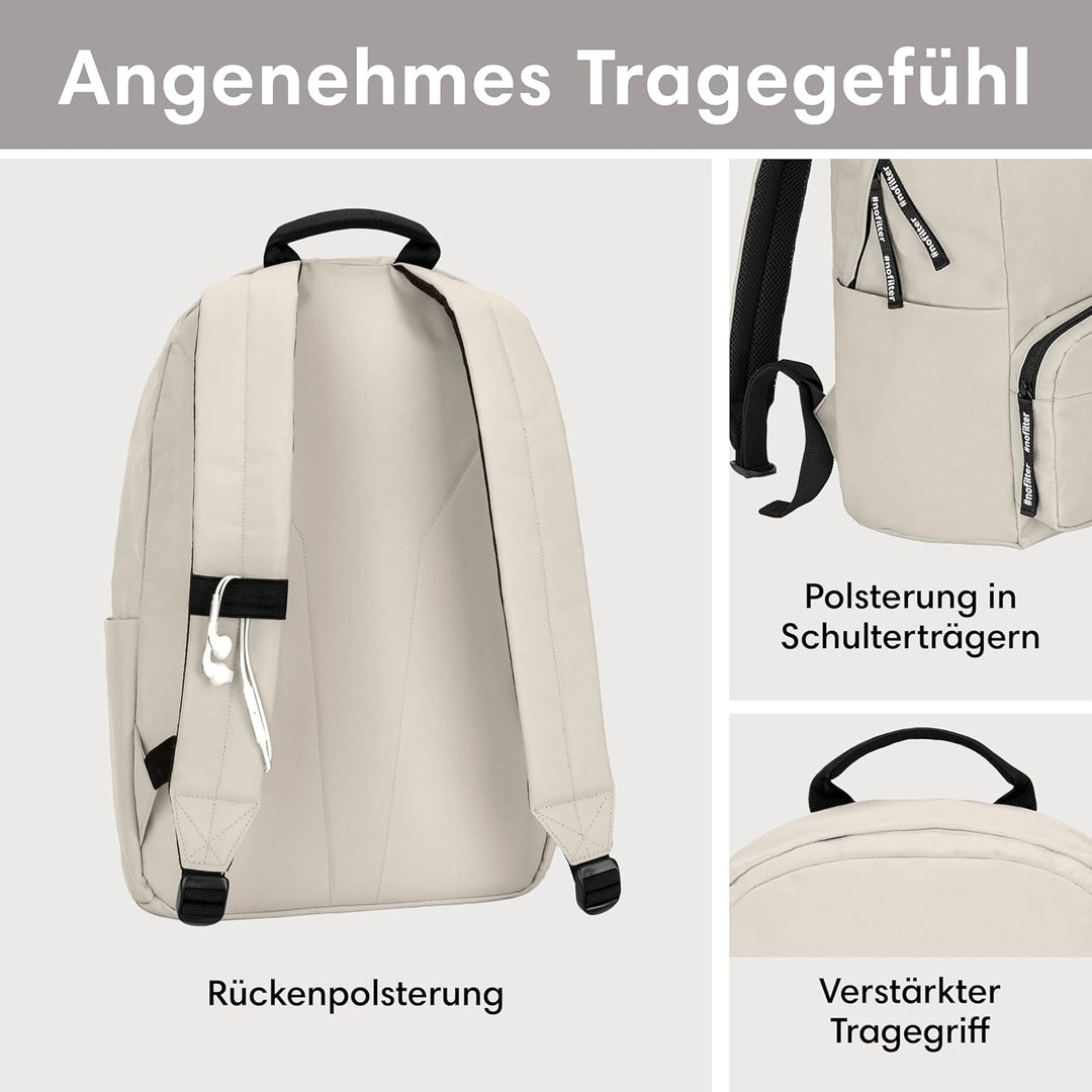 LARKSON Schulrucksack Mädchen & Jungen Teenager - No 3 - Rucksack Damen & Herren für Schule - 16" La