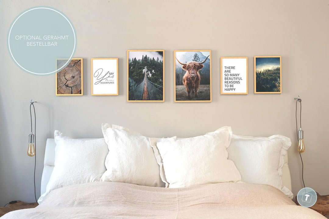 Papierschmiede® Mood Poster Set Wildnis, Bilder Wohnzimmer Deko Schlafzimmer, 2x DIN A3 (ca. 30x42)