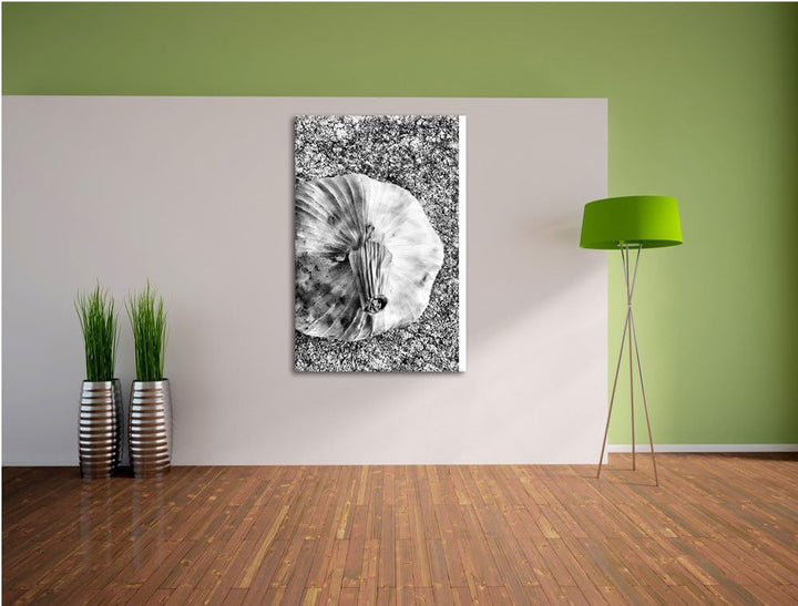 Pixxprint Zwei Knoblauchknollen als Leinwandbild/Grösse: 100x70 cm/Wandbild/Kunstdruck/fertig bespan