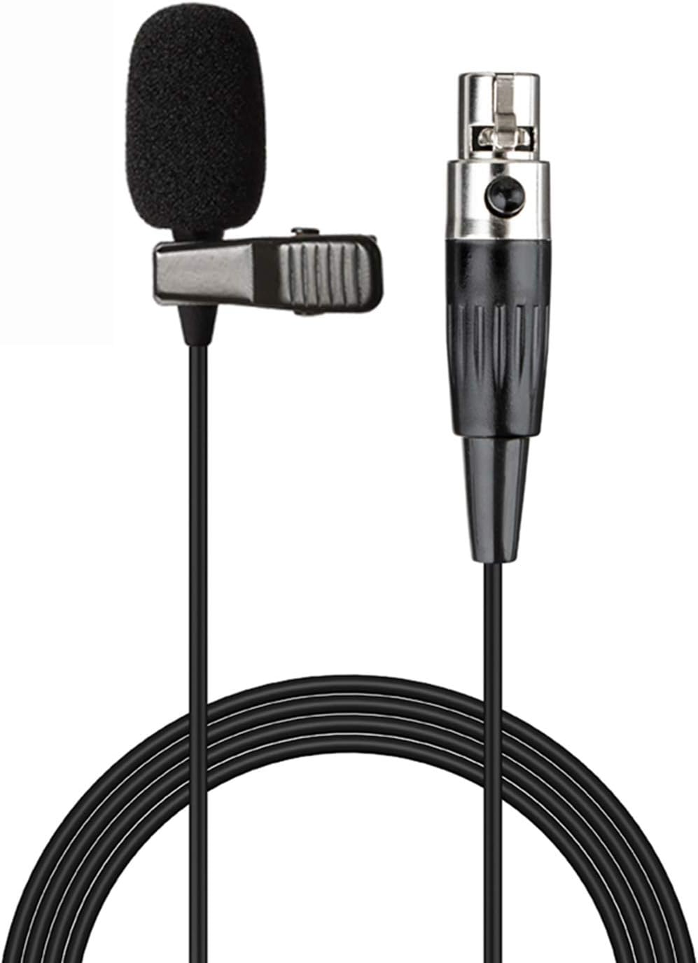 Sujeetec Lavalier Mikrofon Revers Mikrofon für AKG Samson kabellos Bodypack Transmitter Taschensende