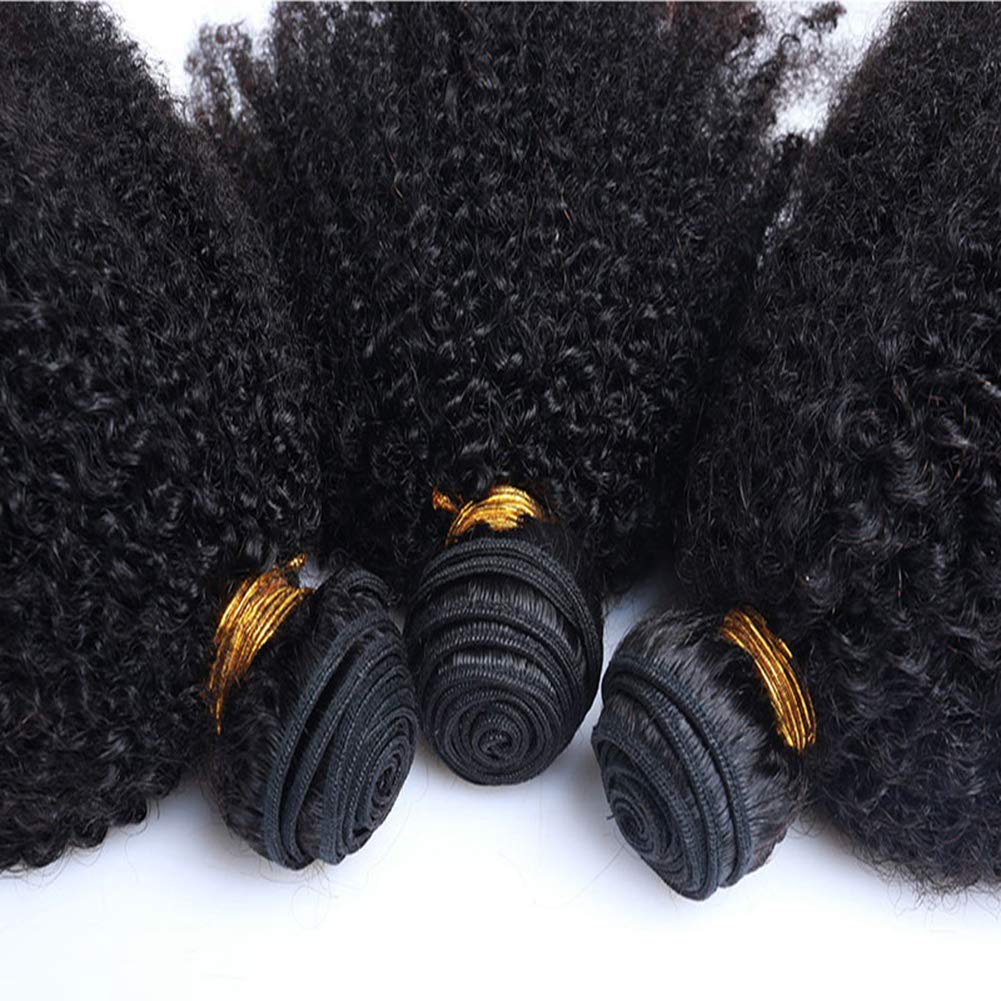 Afro Kinkys Curly Remy Human Hair Weave 3 Bundles Wefts 4B 4C Unprocessed Brazilian Virgin Hair Exte