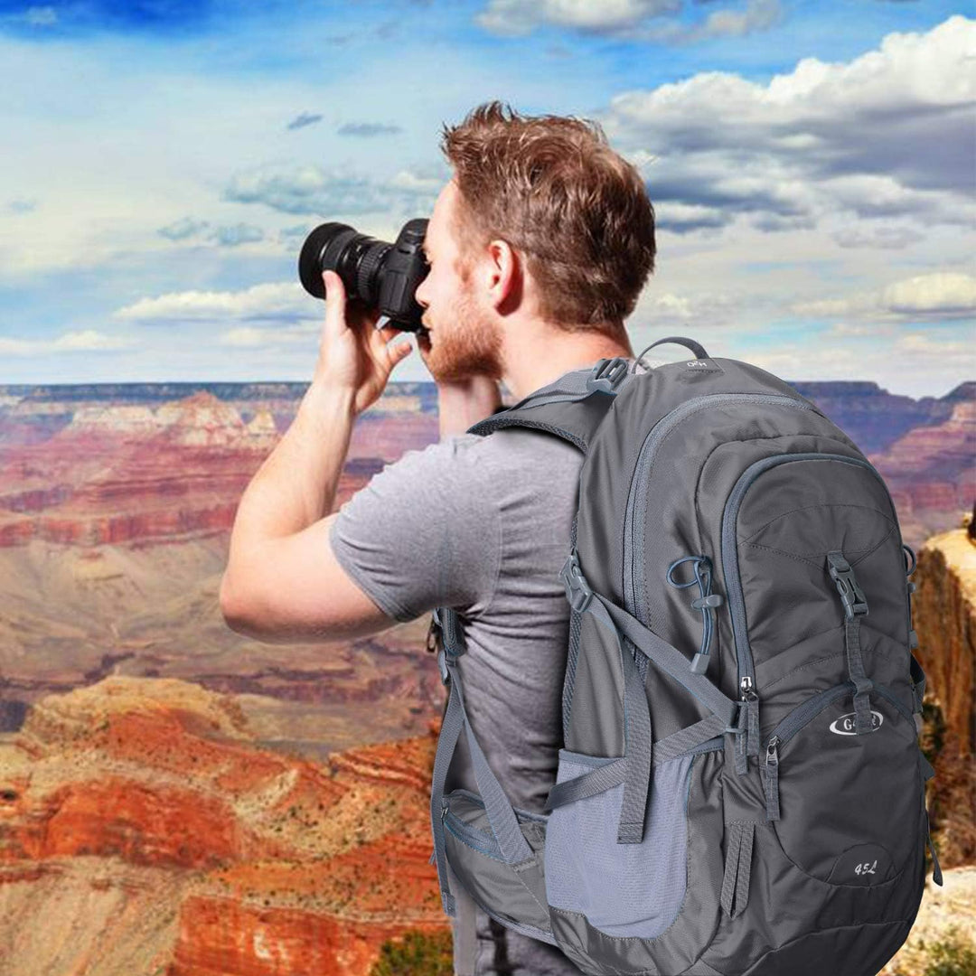 G4Free 45L Wanderrucksäcke mit Regenschutz Wasserdicht Trekkingrucksack Reiserucksack Outdoor Campin