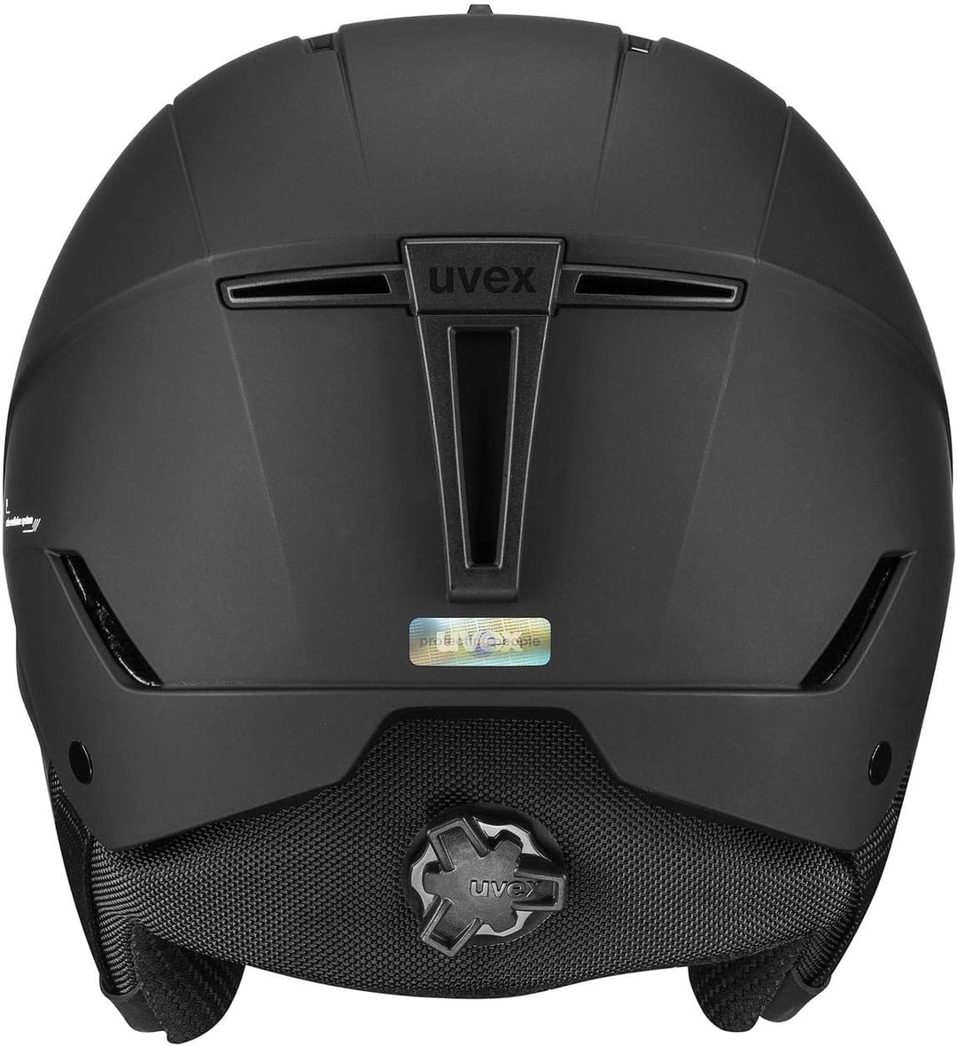 uvex rocket jr visor - Skihelm für Kinder - mit Visier - individuelle Grössenanpassung black matt 51