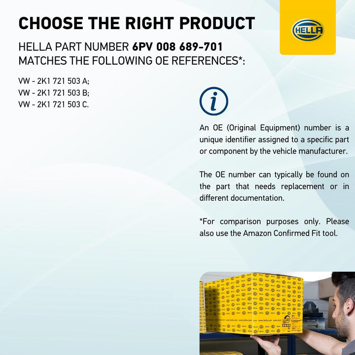 HELLA 6PV 008 689-701 Sensor, Fahrpedalstellung - für Linkslenker - Schaltgetriebe