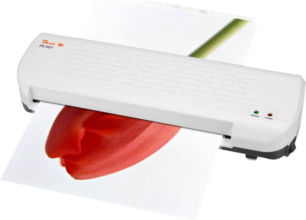 Peach PL707 Heimbüro Laminiergerät DIN-A4 , in wenigen Minuten startklar , geeignet für handelsüblic