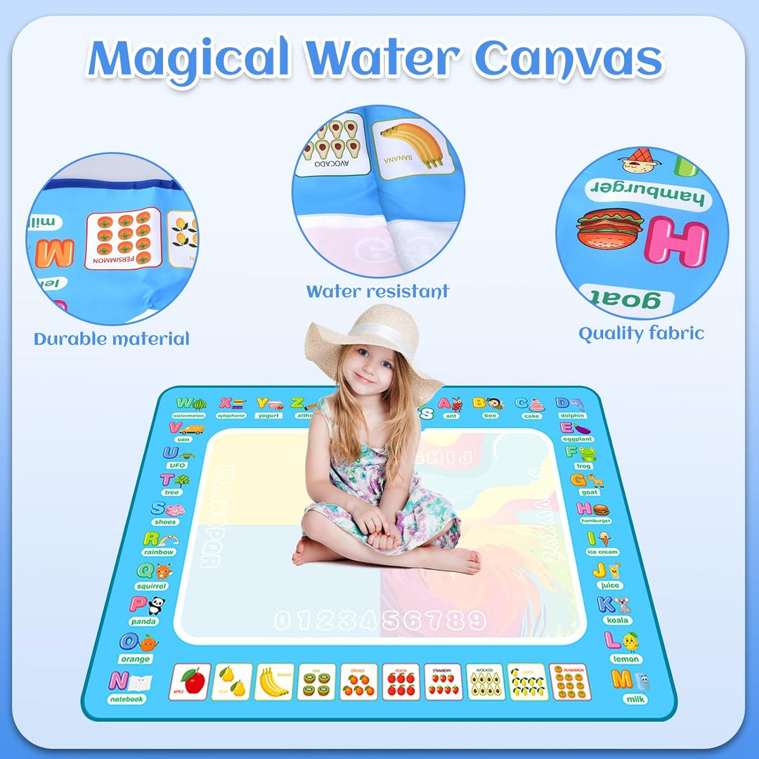 UCAMP Wasser Doodle Matte100 * 80 cm Aqua Magic Doodle Matte,Malmatte Mit Wasserstift Werkzeuge Stem