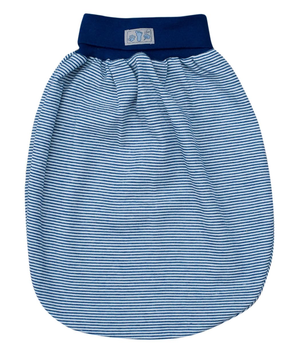 Lilano, Schlafsack/Pucksack mit Nabelbund, Merinowolle (kbT), Seide, 210 g/m² (Marine/Natur), Marine