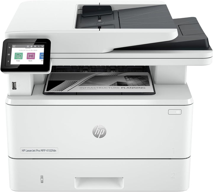 HP LaserJet Pro MFP 4102fdn Multifunktions-Laserdrucker, Fax, Automatischer beidseitiger Druck, Hohe