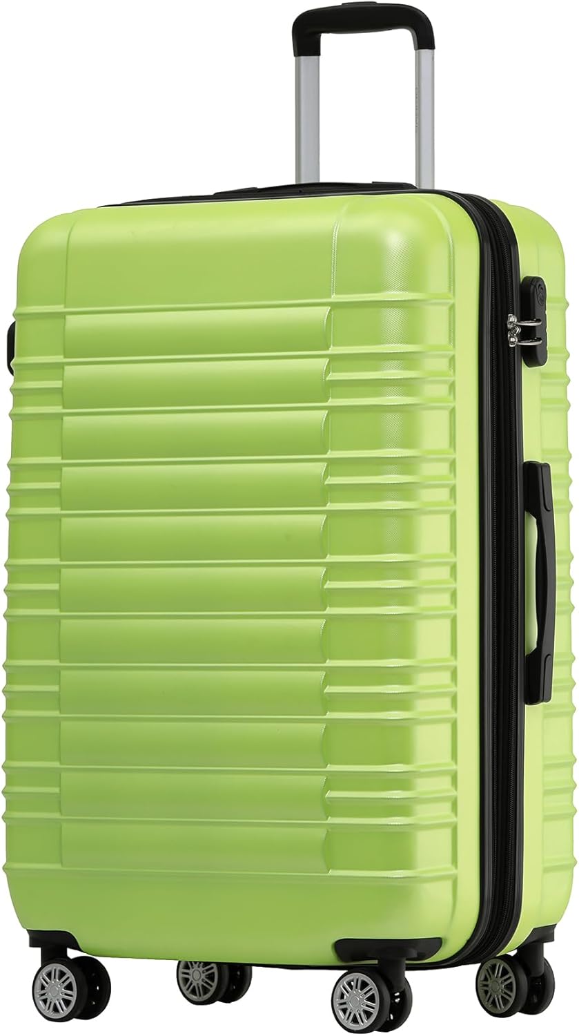 BEIBYE Reisekoffer 2088 Hartschalekoffer Gepäck Koffer Trolley Grösse XL in 14 Farben (Grün), Gr