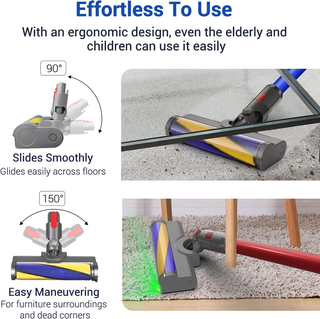 Bürste Ersatzteile mit Staubdetektionsfunktion kompatibel für Dyson Staubsauger V7, V8, V10, V11, V1
