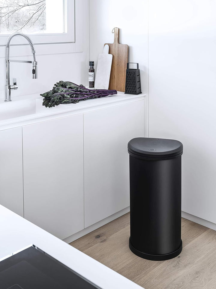 CURVER Deko 40 l Mülleimer, Kunststoff, Schwarz 40 l Schwarz, 40 l Schwarz