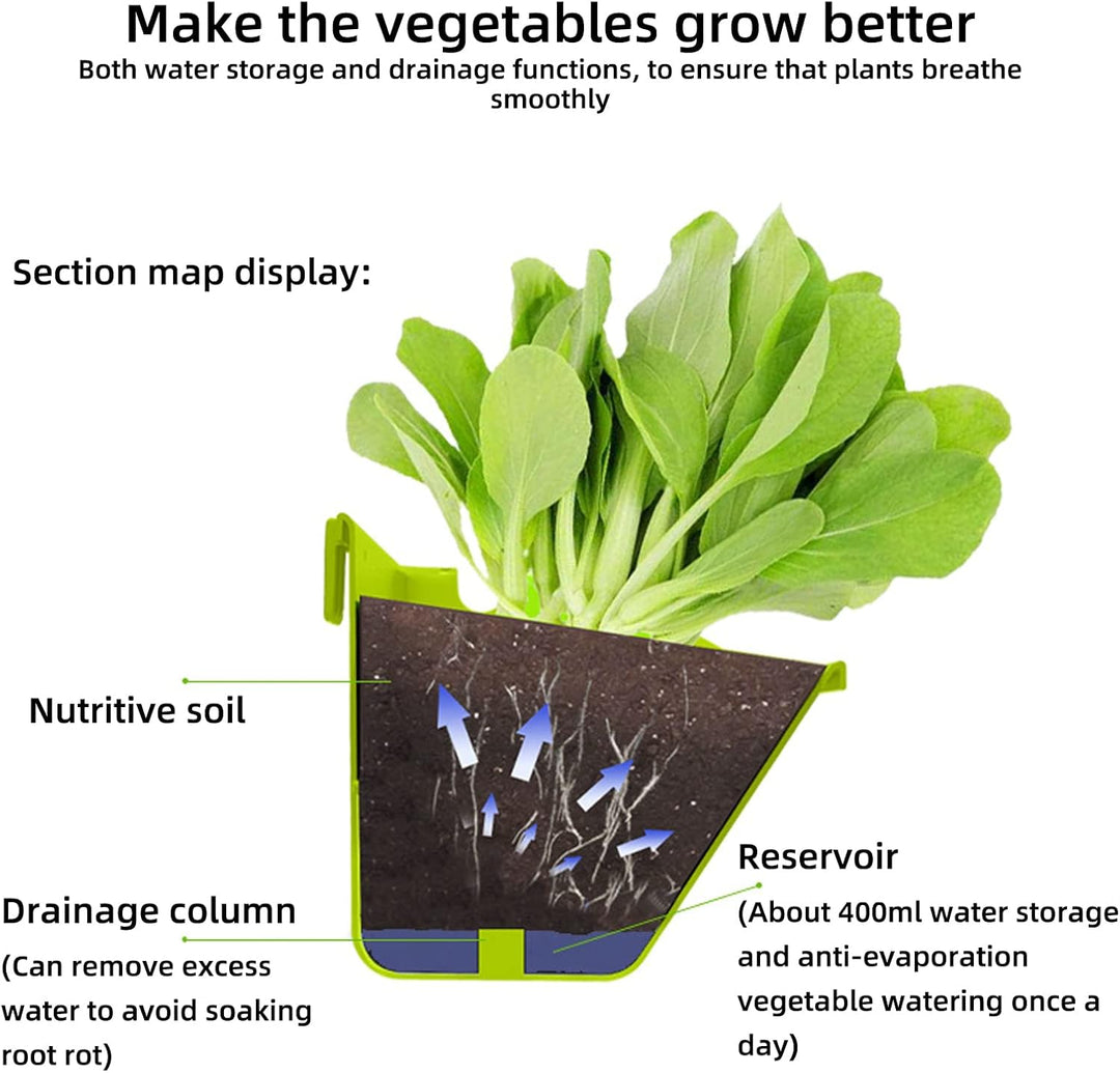 CEIEVER Hängende vertikale Wand Pflanze, Vertikaler Garten Pflanzenwand mit 8 Taschen Platzsparende