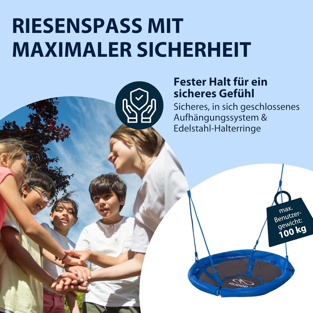 HUDORA Nestschaukel 90, blau Single, Single