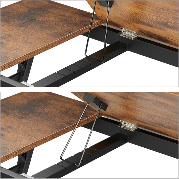 Relaxdays Laptoptisch für Bett & Couch, klappbarer Betttisch, Bambus, höhenverstellbar, Betttablett,