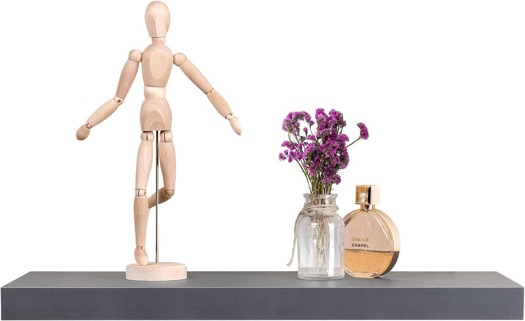 WOLTU 2X Wandregal Wandboard Bücherregal Regale für Deko Wandablagen aus MDF Holz, 2er Set Hängerega