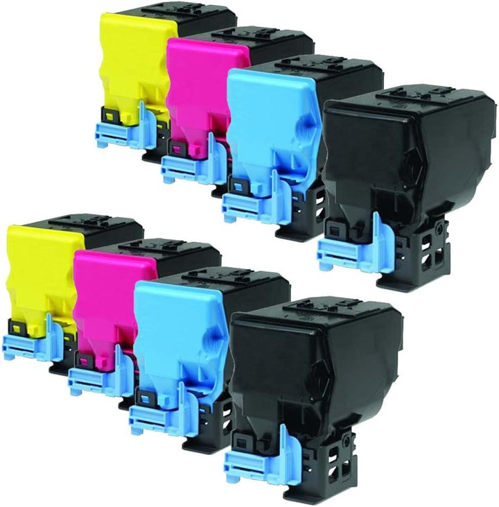 (2X, 4er Set Epson C3900 / CX-37 (K+C+M+Y))• Kompatibel Tonerkartusche für Epson Aculaser C3900 / CX