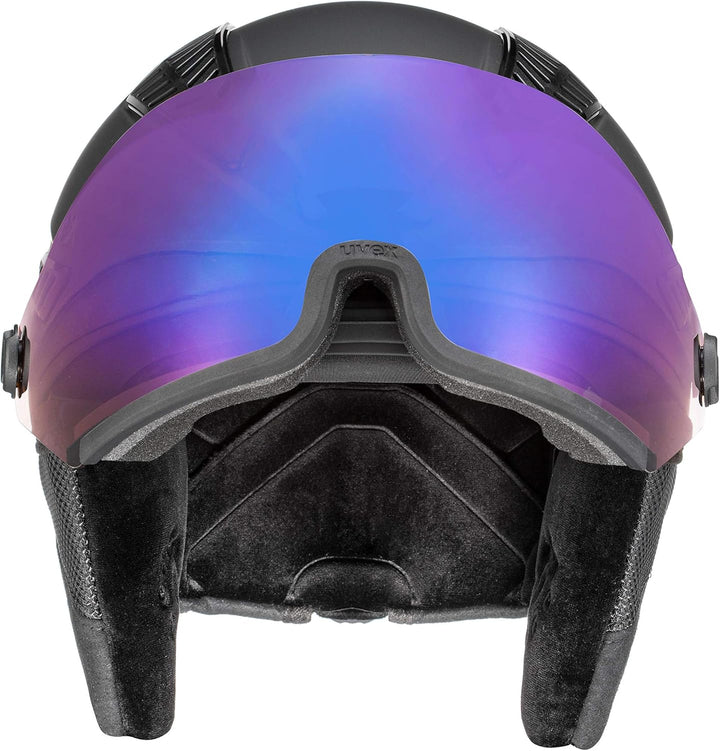 uvex hlmt 600 vario - Skihelm für Damen und Herren - mit Visier - individuelle Grössenanpassung 57-5