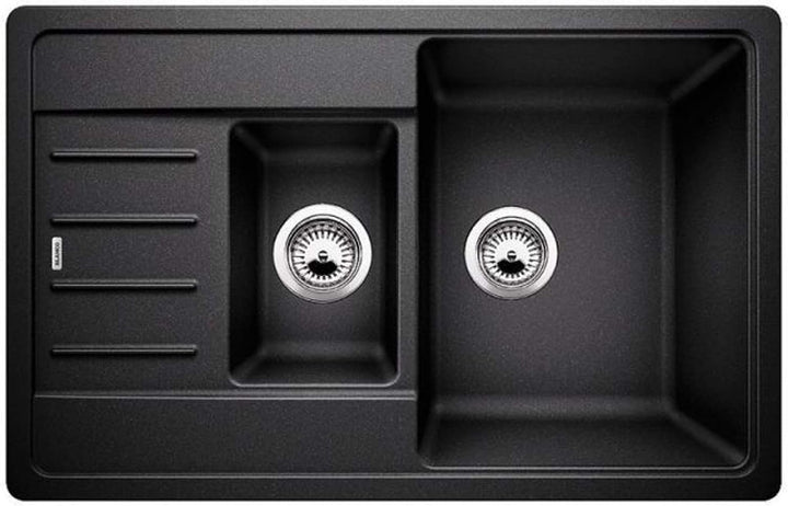 BLANCO LEGRA 6 S Compact | Granitspüle aus SILGRANIT anthrazit | Einbauart: Einbau von Oben | revers