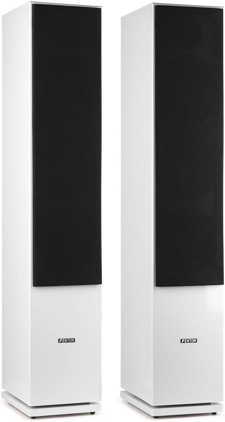 Fenton SHF80W HiFi-Lautsprecher 500 Watt - stylisches 3-Wege-High-End-Lautsprecherset - 3 Tieftöner