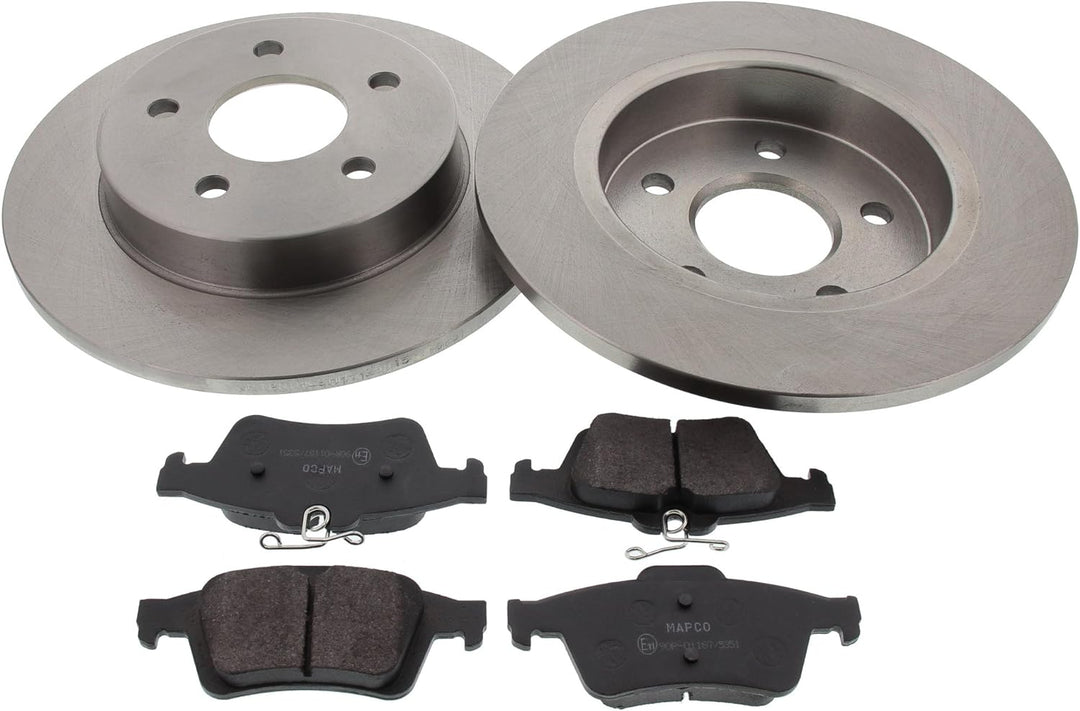 Mapco 47664 Bremsensatz, Bremsscheiben mit Bremsbelägen, Hinterachse