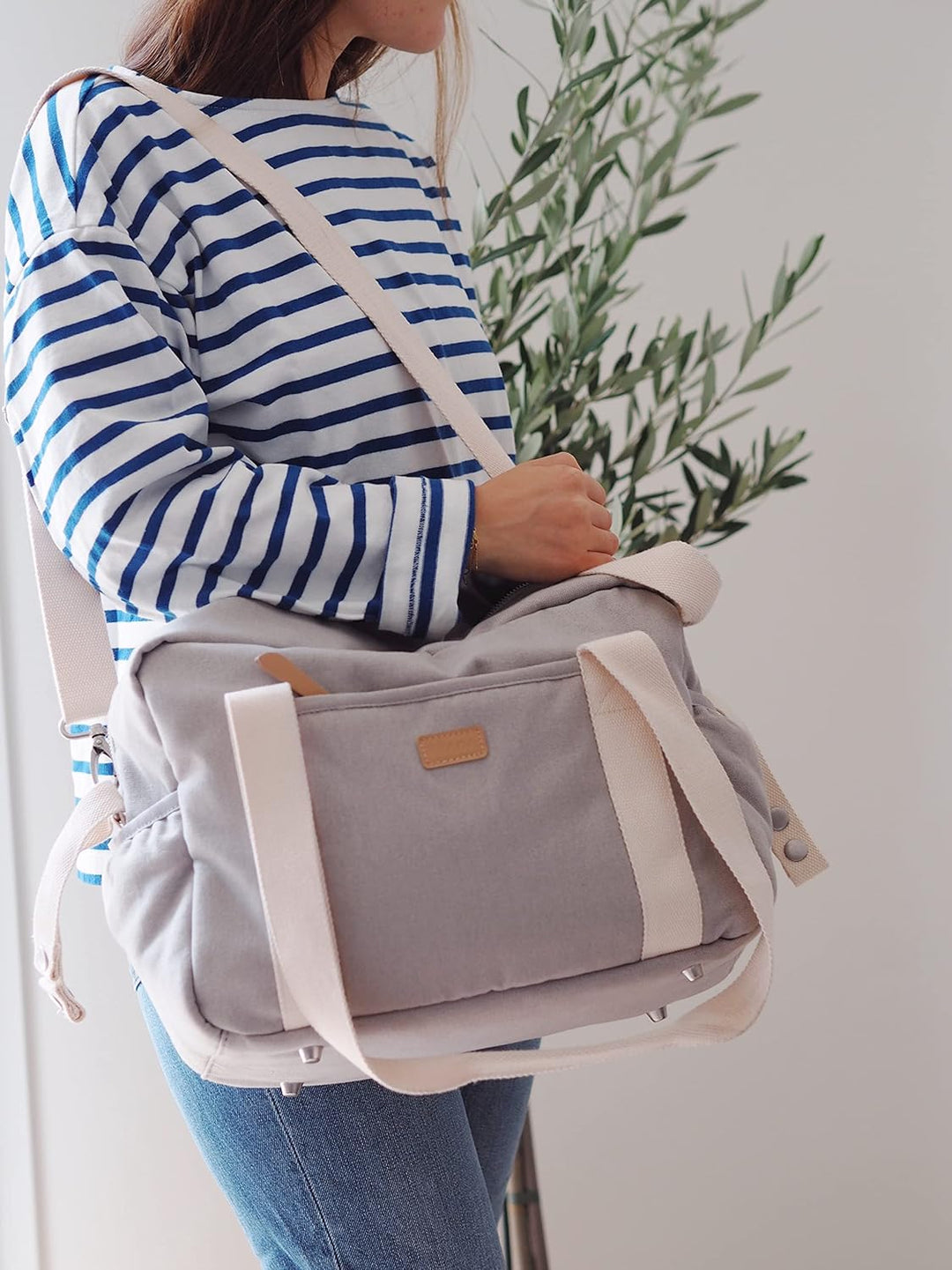 BÉABA, Wickeltasche für Babys, Mehrere Fächer, 10 Taschen, Reissverschluss Trolley-Koffer, Schulterg