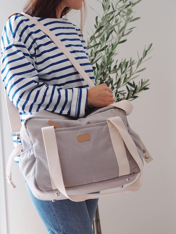 BÉABA, Wickeltasche für Babys, Mehrere Fächer, 10 Taschen, Reissverschluss Trolley-Koffer, Schulterg