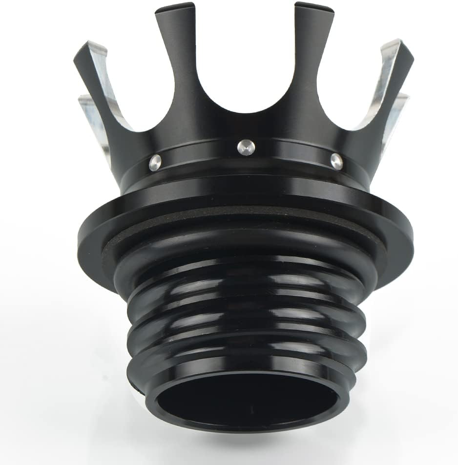 Motorrad Tankdeckel Kraftstofftank Öldeckel Crown Style für Harley Sportster XL 1200 883 48 Dyna Tou