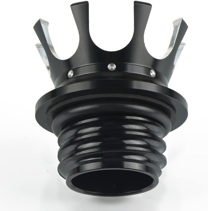 Motorrad Tankdeckel Kraftstofftank Öldeckel Crown Style für Harley Sportster XL 1200 883 48 Dyna Tou