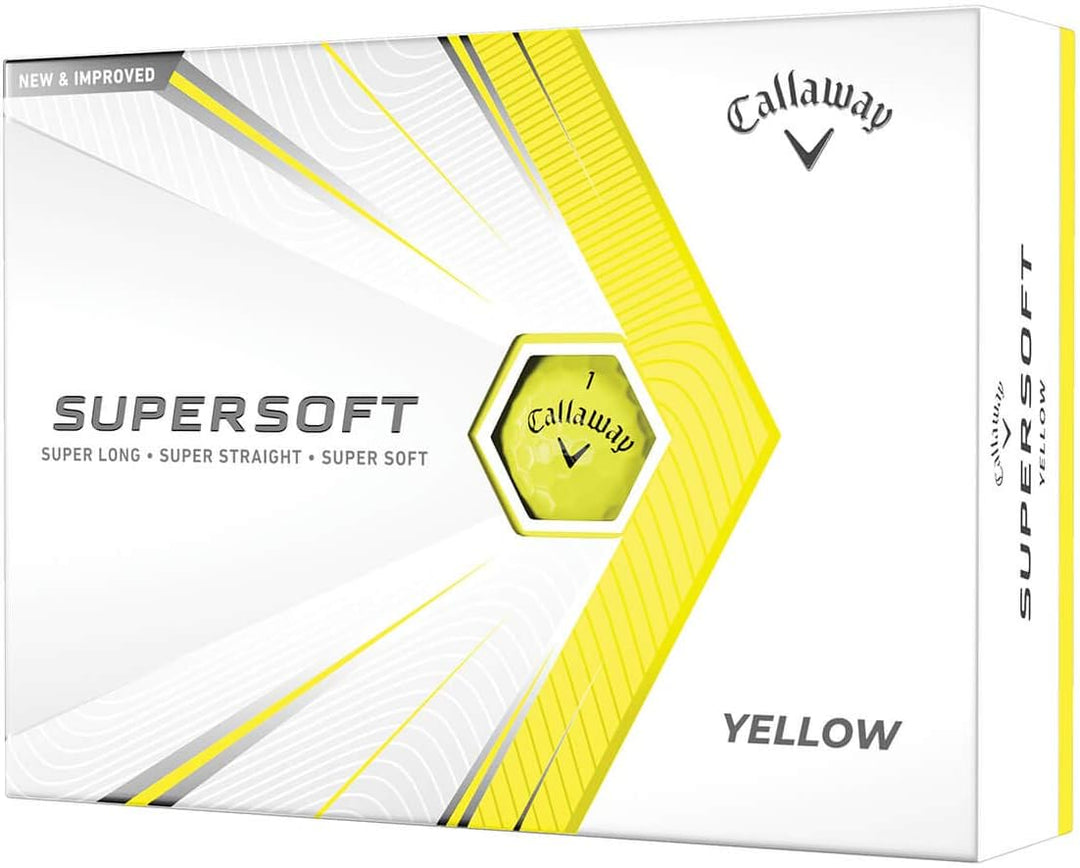 Callaway Golf Supersoft 2021 Golf Balls, Gelb