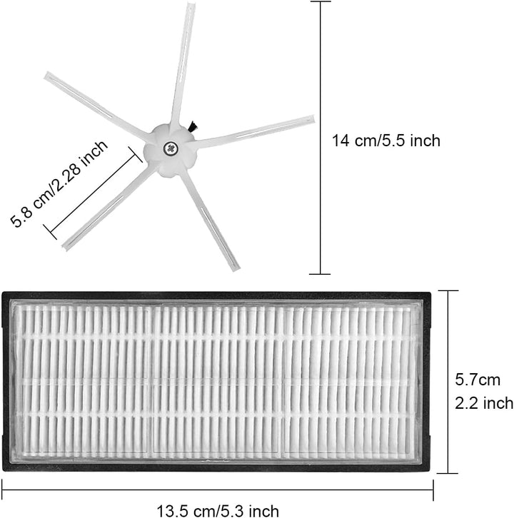 DrRobor Ersatz Zubehör für Roborock S7 S7 Plus S7+ S7 MaxV S7 MaxV Ultra T7s T7s Plus T7s + mit Wisc