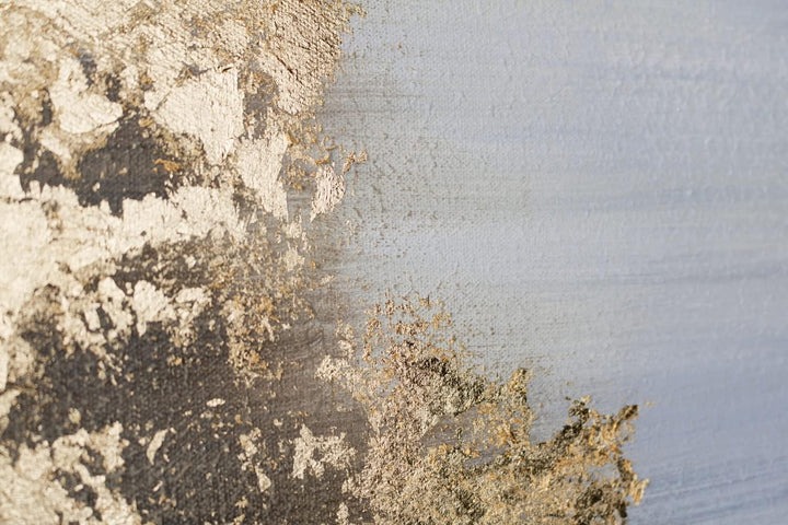 KunstLoft Leinwandbild | 100% HANDGEMALT | 80x80cm | Gemälde 'Verzauberter Horizont' | Abstrakt | Bl