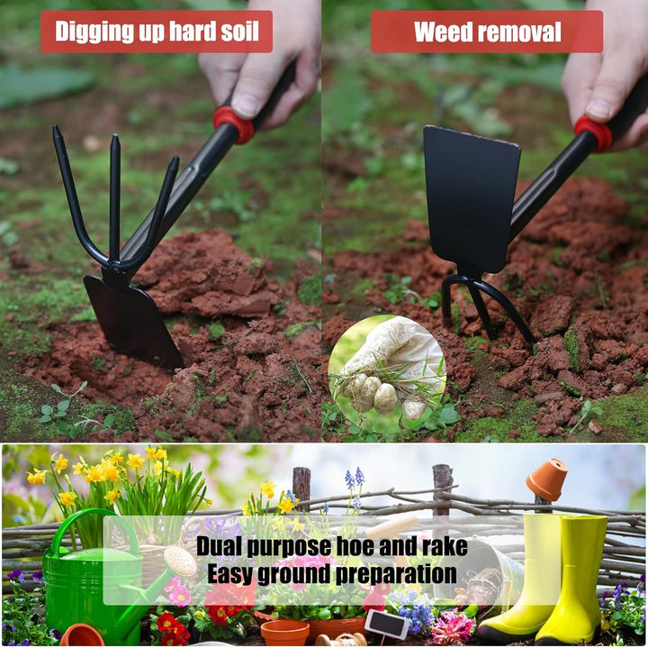 3 Stück Gartengeräte, Balkon Werkzeug Set, Garten Zubehör, Fugenkratzer Unkraut, Gartenschaufel, Gar