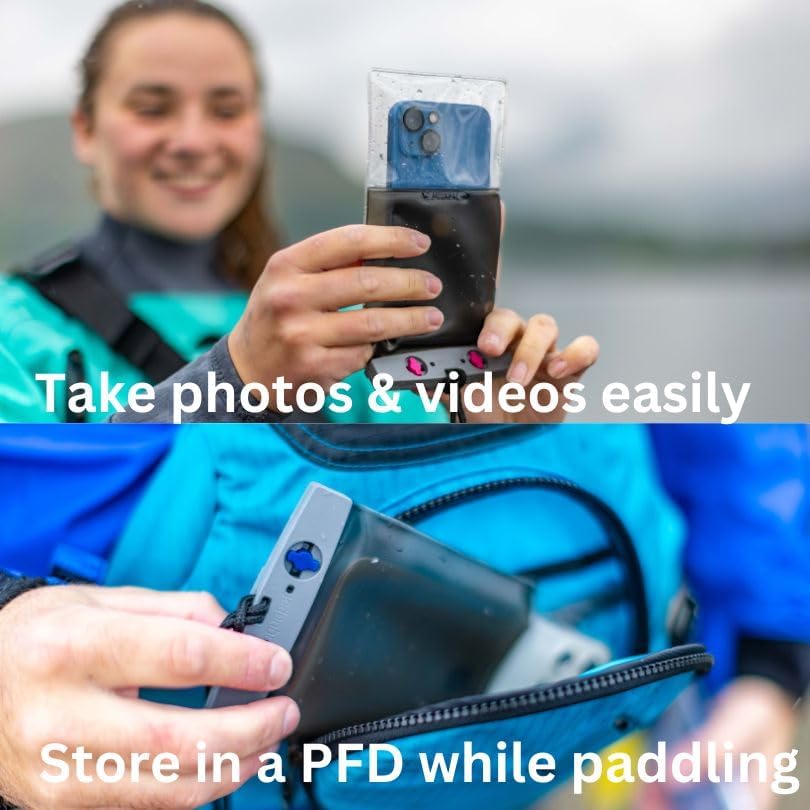 Aquapac wasserdichte Handyhülle zum Schwimmen, Kajakfahren, Segeln – Unterwasser-Kunststoff-Tragetas