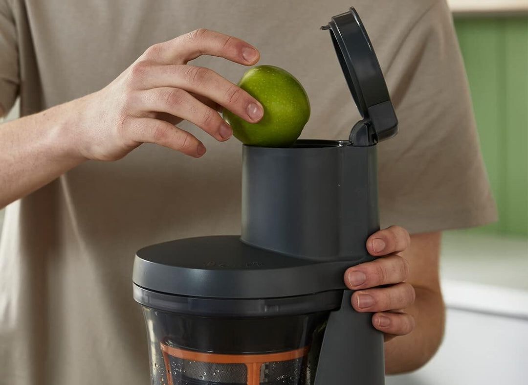 Kenwood PureJuice Pro Entsafter JMP85.00SI, Slow Juicer für selbstgemachte Säfte, XXL-Einfüllöffnung