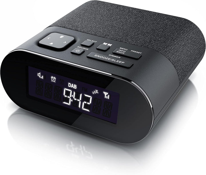 CSL - DAB Plus Radiowecker - Küchenradio digital – FM und DAB/DAB + Radio mit je 20 Speicherplätzen