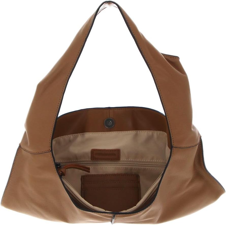 FREDsBRUDER Damen Tasche Schultertasche Shopper Umhängetasche Schultertasche Logoschriftzug Glattled