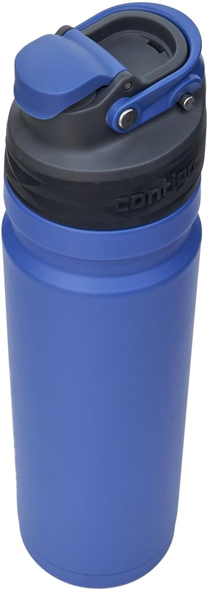 Contigo Free Flow Edelstahl-Trinkflasche, 100% auslaufsicher, grosse BPA-freie isolierte Thermo-Wass