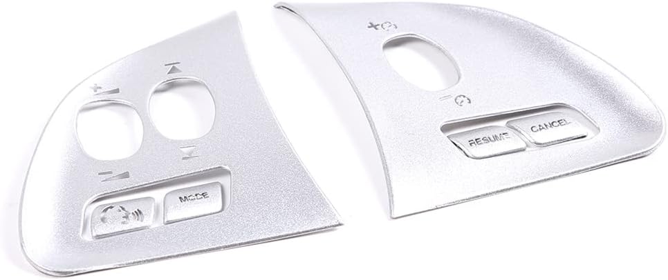 DIYUCAR Silber Car Styling Lenkrad Knopf Rahmen Abdeckungen Trim Aufkleber für Jaguar XF 2012-2015 A