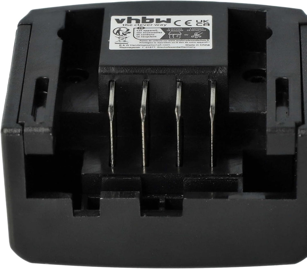 vhbw 220V Netzteil kompatibel mit Black & Decker BL1114, BL1314, BL1514, LB16 Ladegerät Ladekabel pa