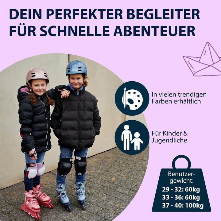 HUDORA Inliner Mia/Leon - Inliner für Kinder, Jugendliche und Erwachsene - Verschiedene Grössen - Ro