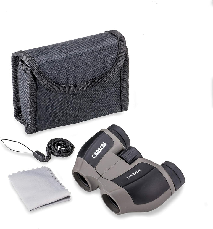 Carson MiniScout handliches 7x18mm Kompaktfernglas (JD-718) 7x18mm Compact-Size, 7x18mm Compact-Size