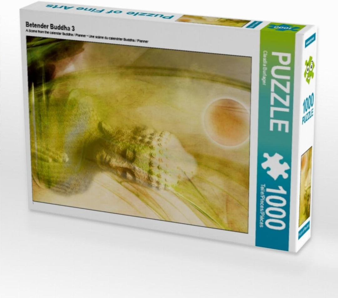 CALVENDO Puzzle Betender Buddha 3 1000 Teile Lege-Grösse 48 x 64 cm Foto-Puzzle Bild von Digital-Art