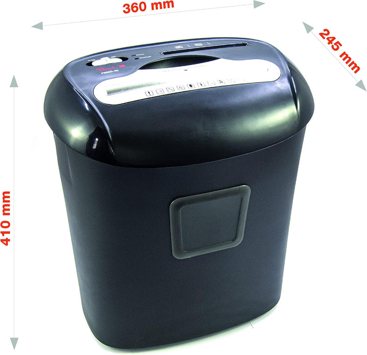 Peach Partikelschnitt Aktenvernichter inkl. 12x Öl Papier - 10 Blatt - 21 Liter - 5 x 16 mm Partikel