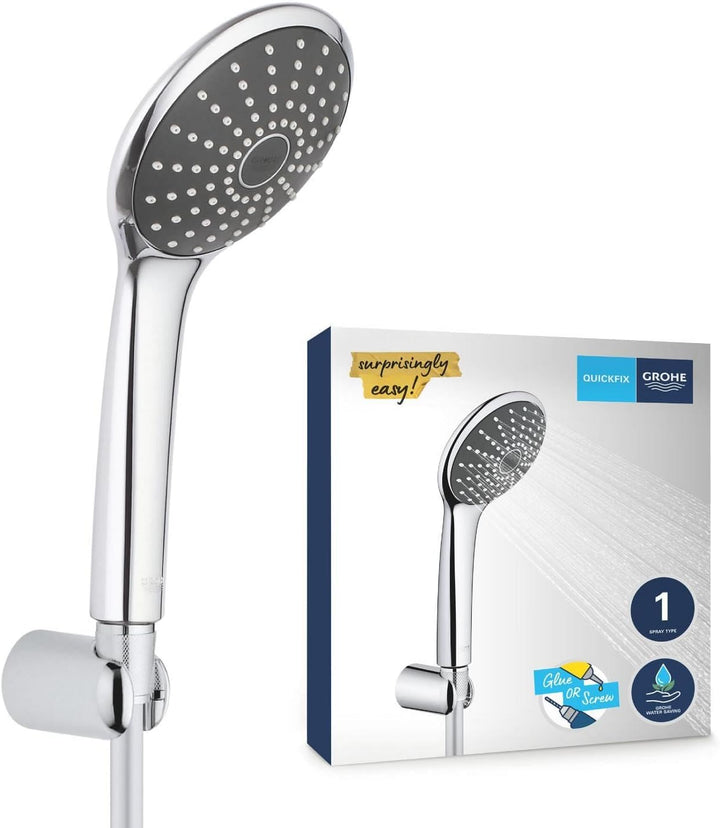 GROHE Vitalio Joy mono | Wandhalterset mit 1 Strahlart | chrom | 27324000, Wandhalterset
