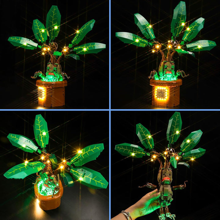 LocoLee Licht Kompatibel mit Lego Zaubertrankpflanze: Alraune 76433, Nur Lichter Set Musik Version -