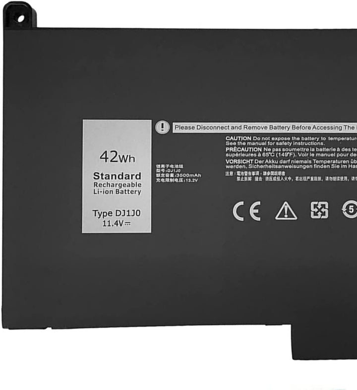 PUGASR DJ1J0 Laptop Akku Kompatibel mit Dell Latitude 12 7280 E7280 7290 E7290 13 7380 E7380 7390 E7