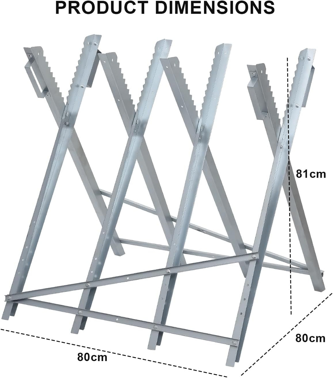 Daromigo Sägebock klappbar, Holzsägearbeiten für Kettensägen Holz, Sägegestell für Kettensägen, 81x8